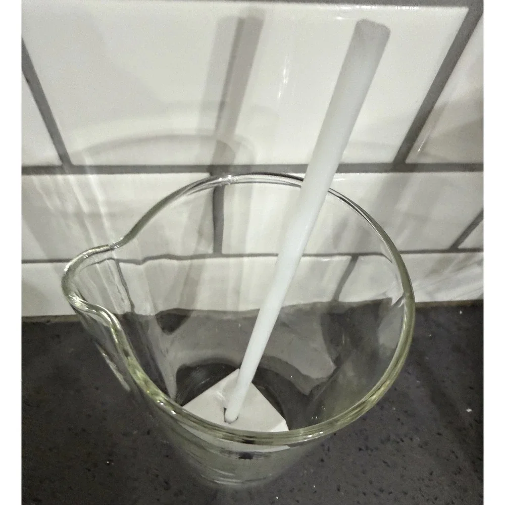NEW Ikea VARMBLIXT‎ Cocktail Pitcher Stirrer Clear Glass Hand Made